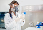 A chemist working in a laboratory